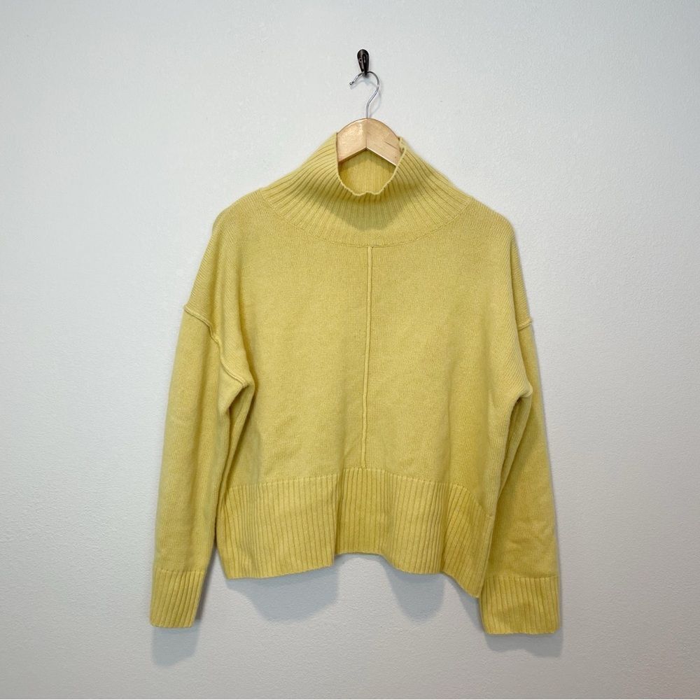 Gentle Herd Pullover Style Wool and Cashmere Blend Funnel neck Sweater Size XL